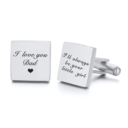 Personalised Men’s Stainless Steel Cufflinks